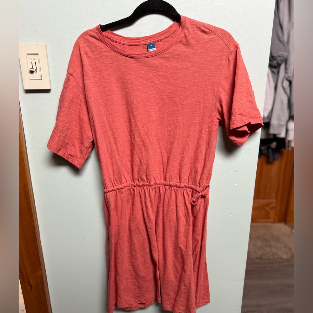 Casual Coral Short Sleeve dress